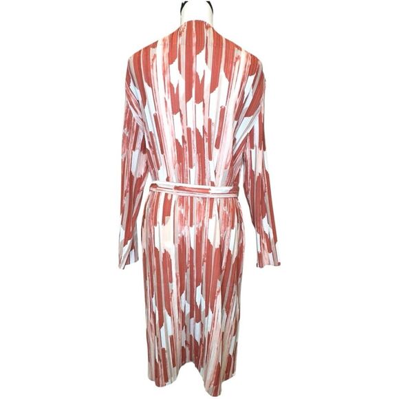 Chico’s Travelers Boho Pleated Crinkled Duster Jacket - Size Large 12/14 - Picture 4 of 8